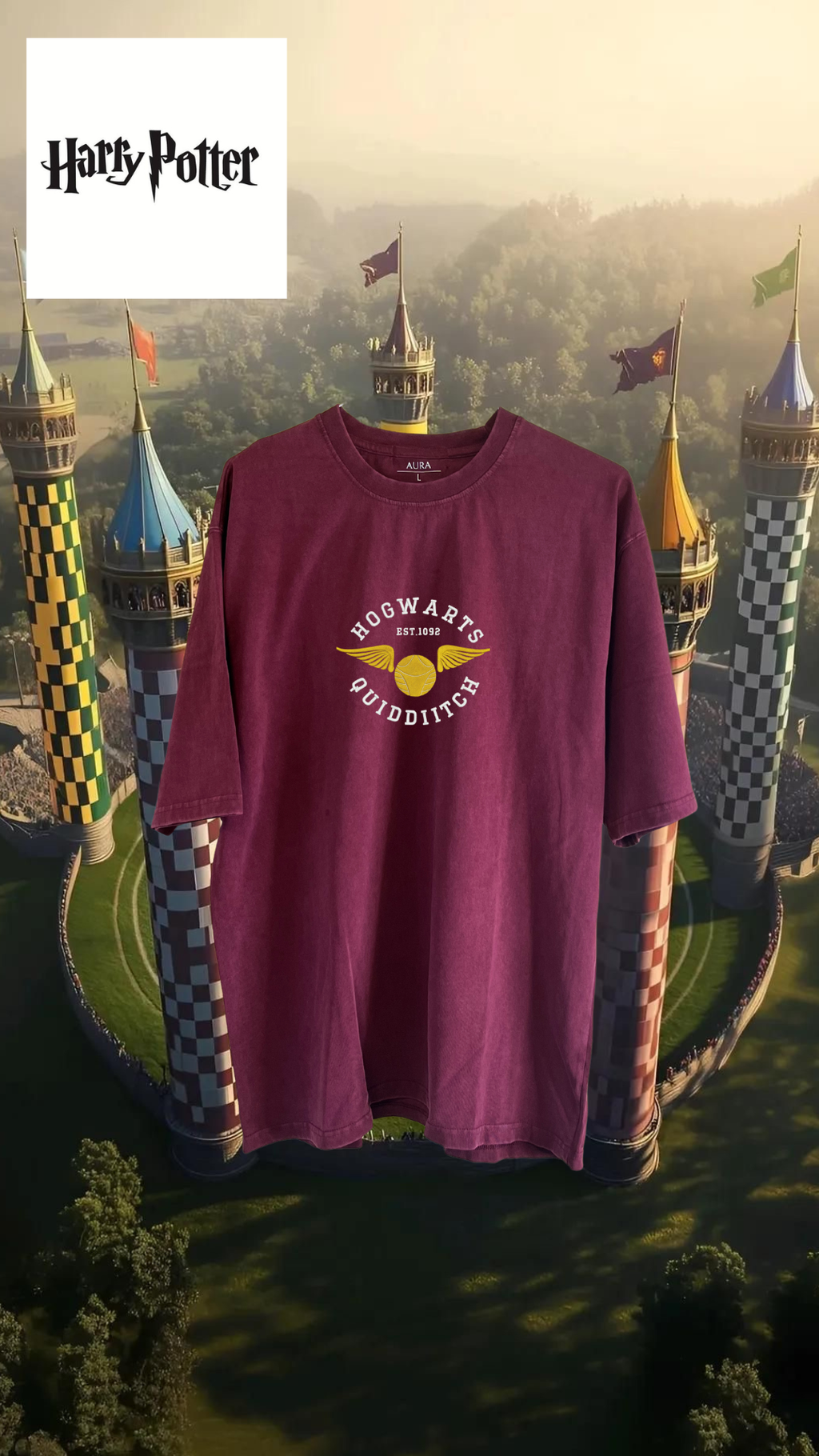 Harry Potter Over Size T